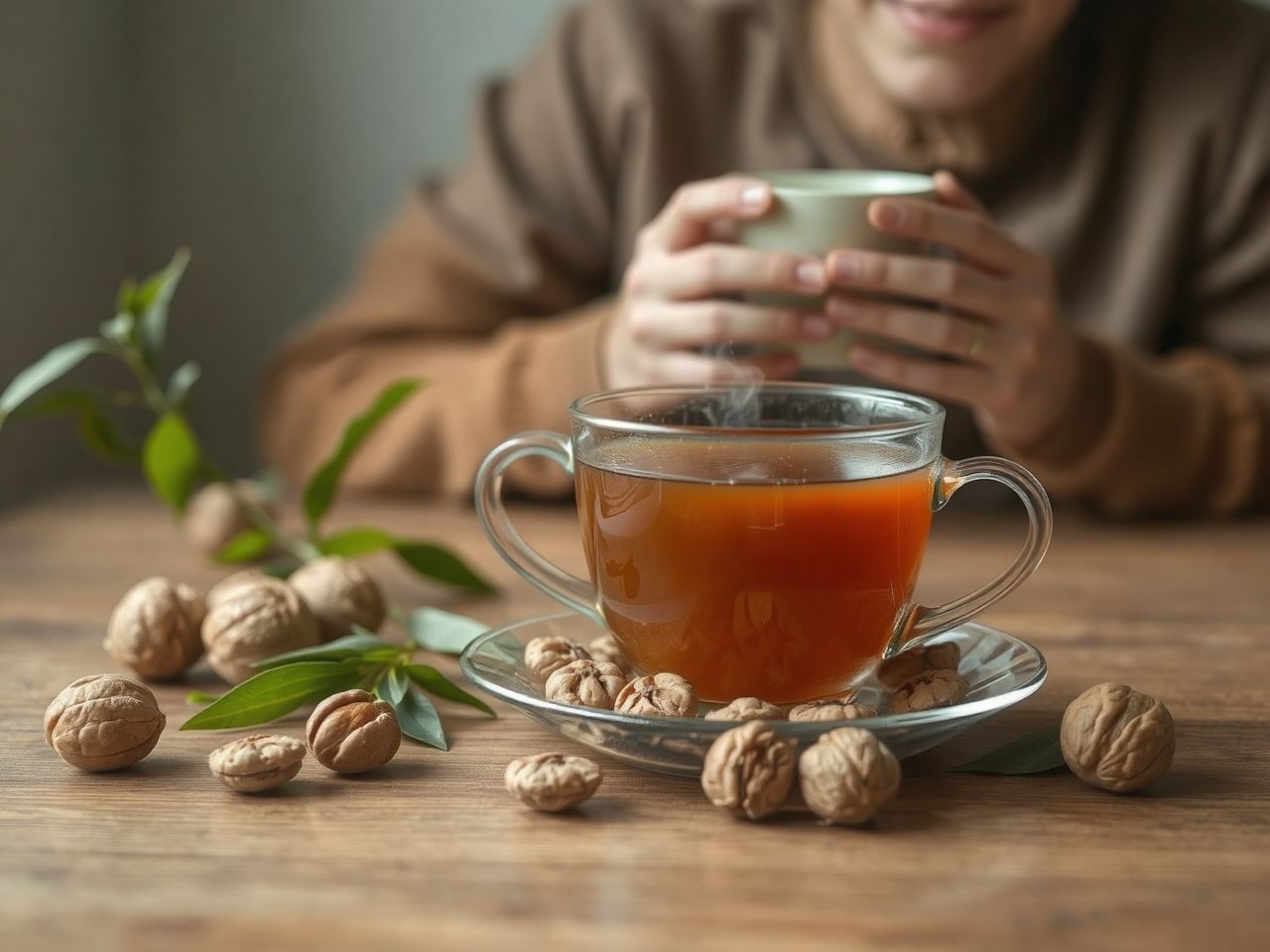 A dió tea gazdag antioxidánsokban, erősíti az immunrendszert.