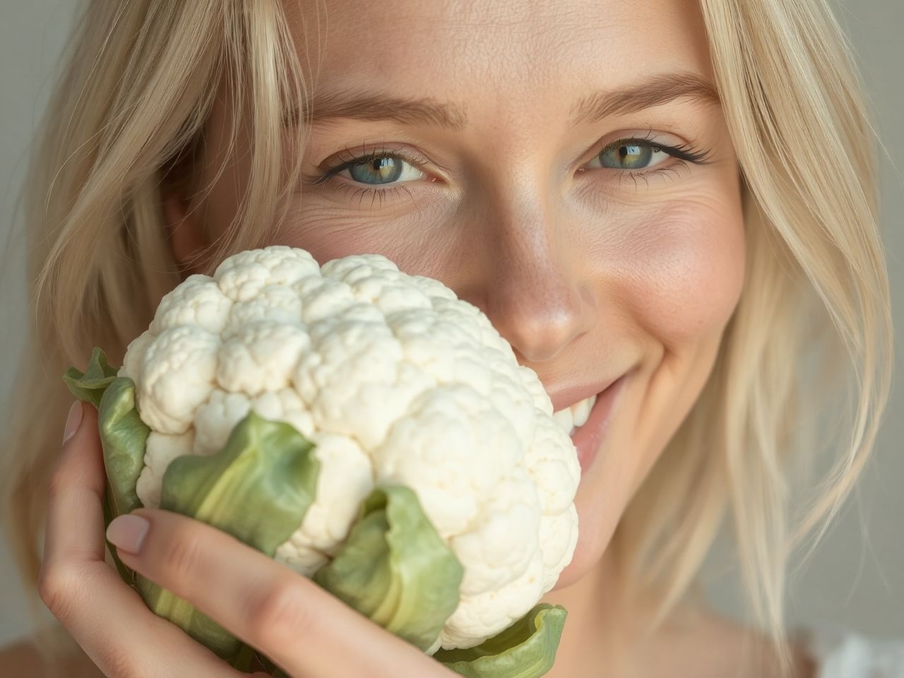 A nyers karfiol antioxidánsai támogatják a bőr és haj egészségét.