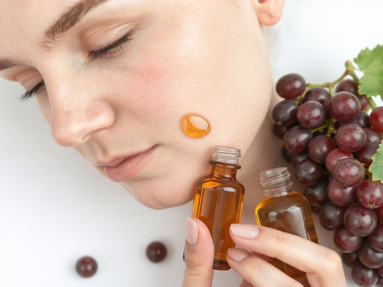 A szőlőmagolaj gazdag antioxidánsokban, támogatja a bőr regenerálódását.