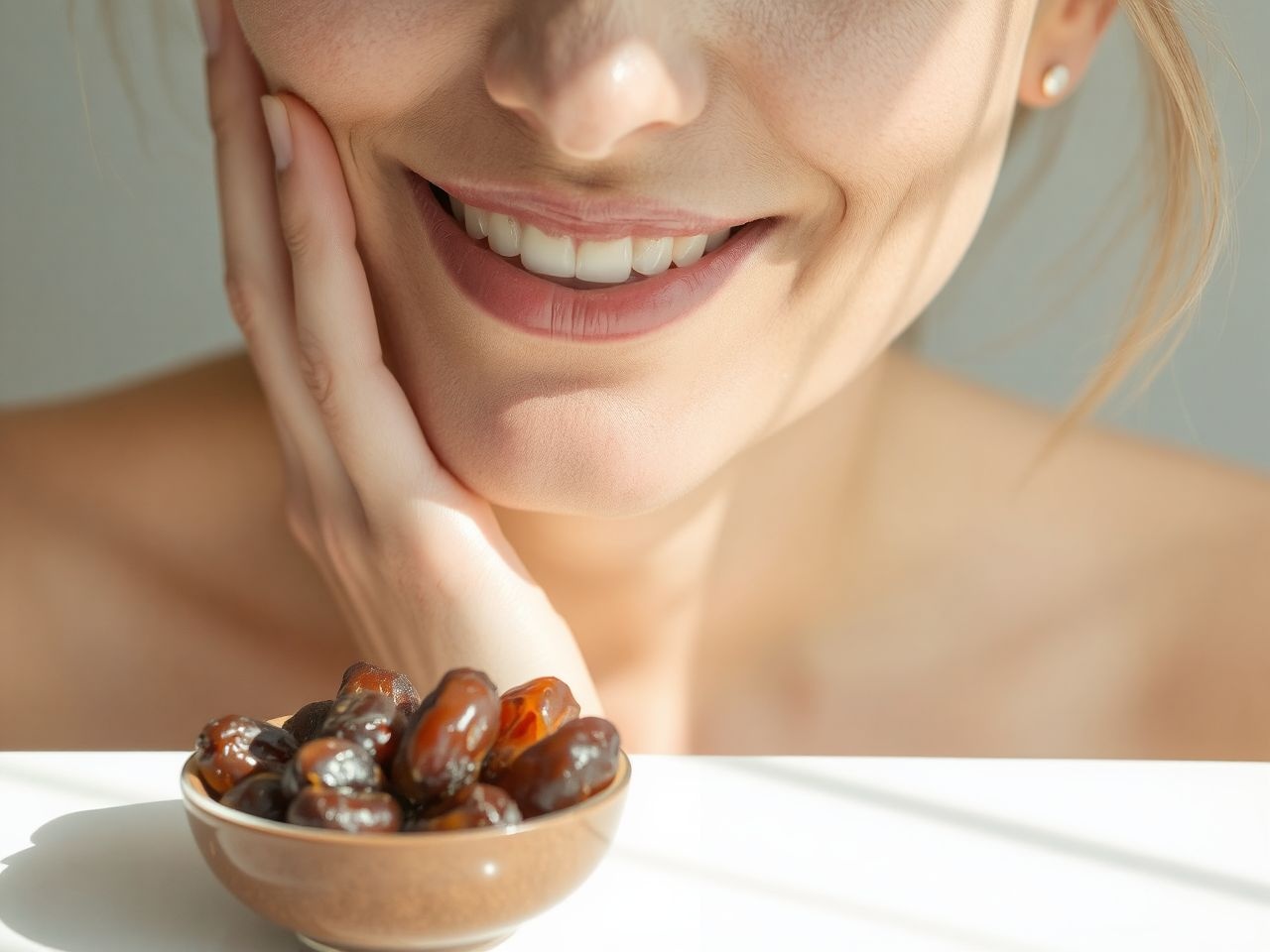 Az aszalt datolya antioxidánsai támogatják a bőr egészségét.