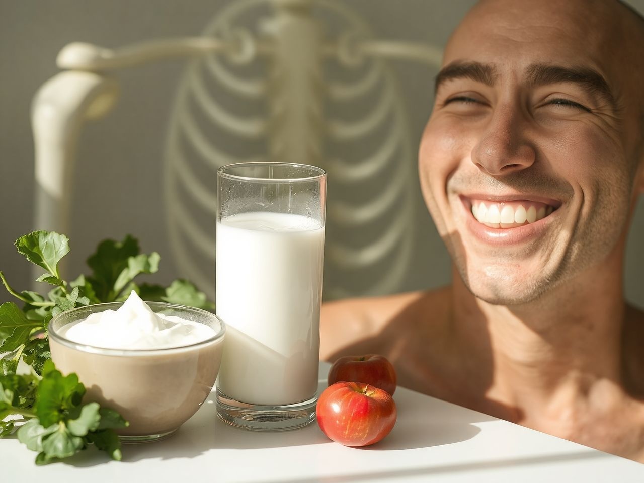 A kalcium és D-vitamin együtt erősíti a csontokat és fogakat.