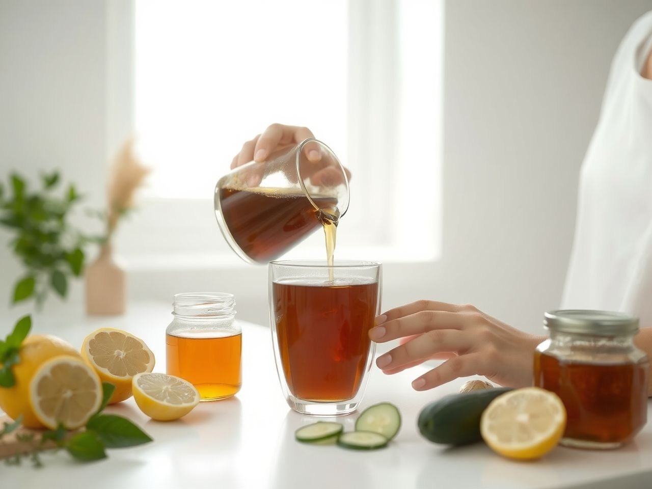 A DIY fekete teás tonik élénkíti és frissíti a bőrt.