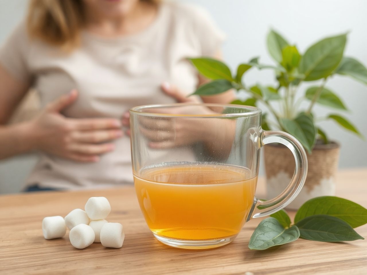 A libapimpó tea természetes módon csillapítja az emésztési panaszokat.