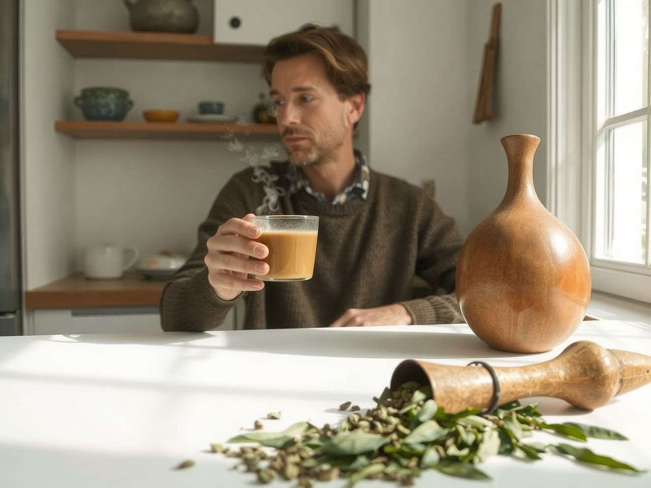 A maté tea természetes koffeinforrás, élénkítő hatással bír.