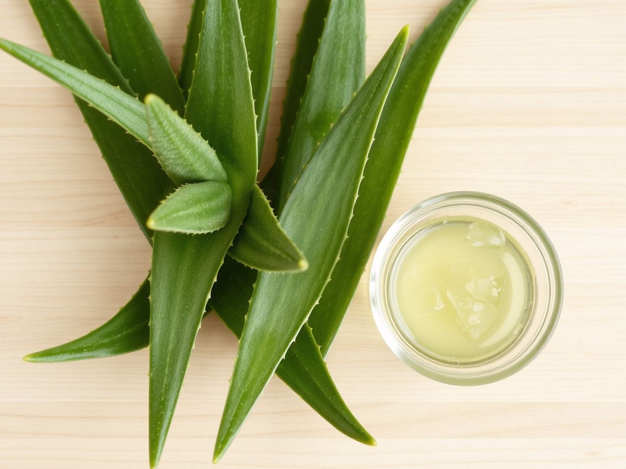 Aloe vera gél enyhíti a napégést és hidratálja a bőrt.