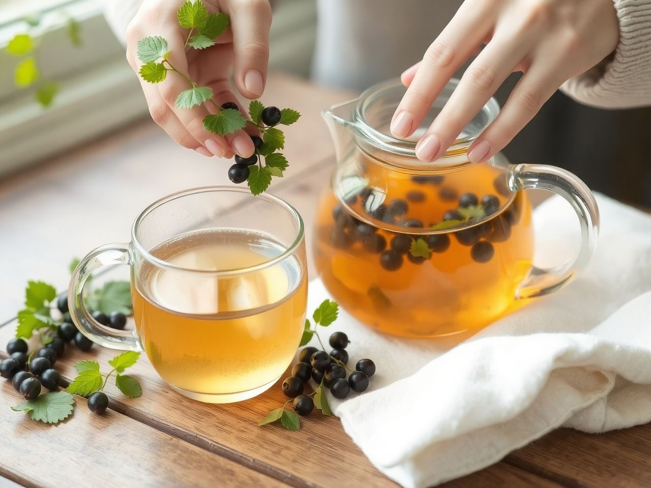 A feketeribizli levél tea vércukorszintet is szabályozhat.