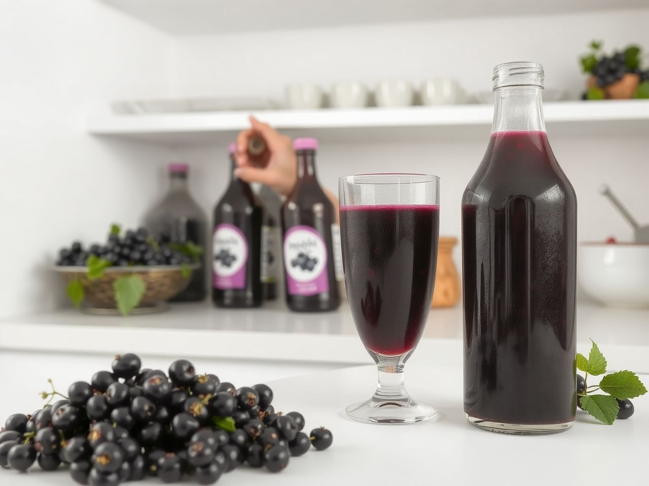 A friss feketeribizlilé C-vitaminban gazdag, immunerősítő ital.