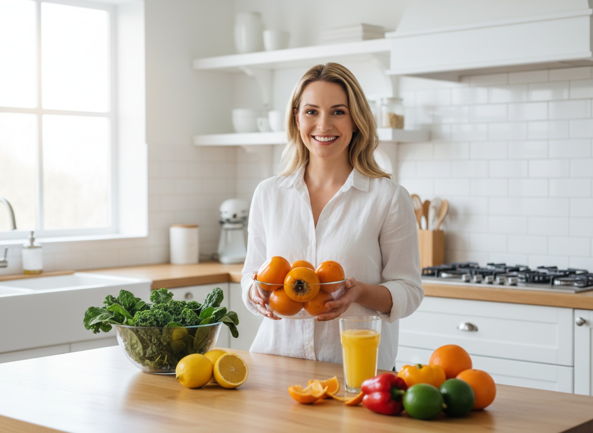 A sharon gyümölcs gazdag C-vitaminban, erősíti az immunrendszert.