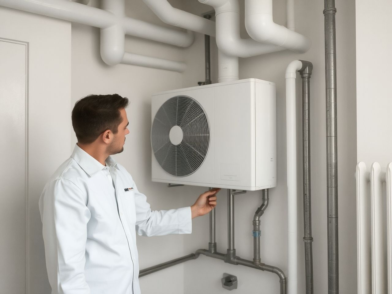 A monoblokk hőszivattyú könnyen illeszthető meglévő fűtési rendszerekbe.