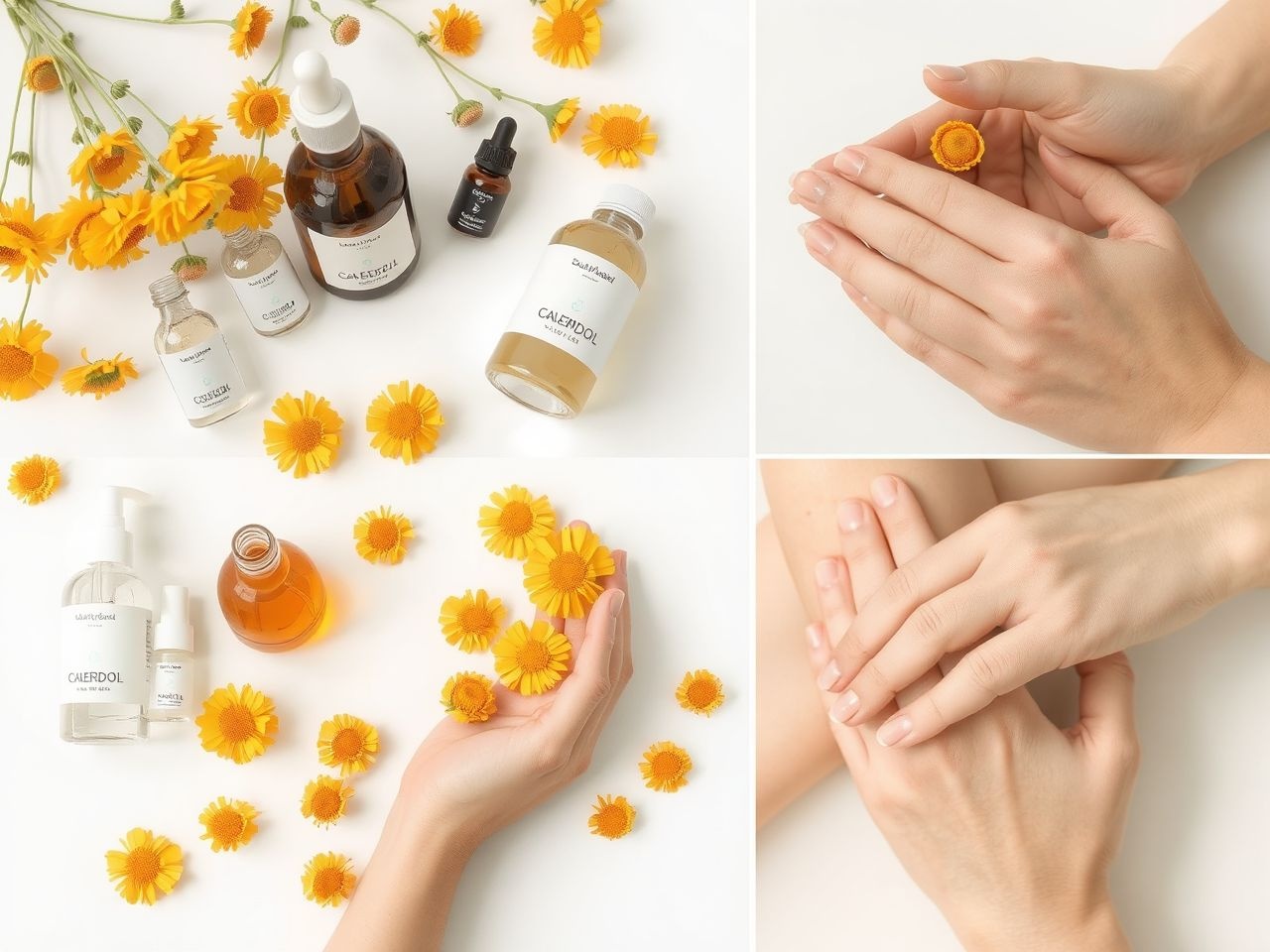 Körömvirág olaj nyugtatja és regenerálja az érzékeny bőrt.