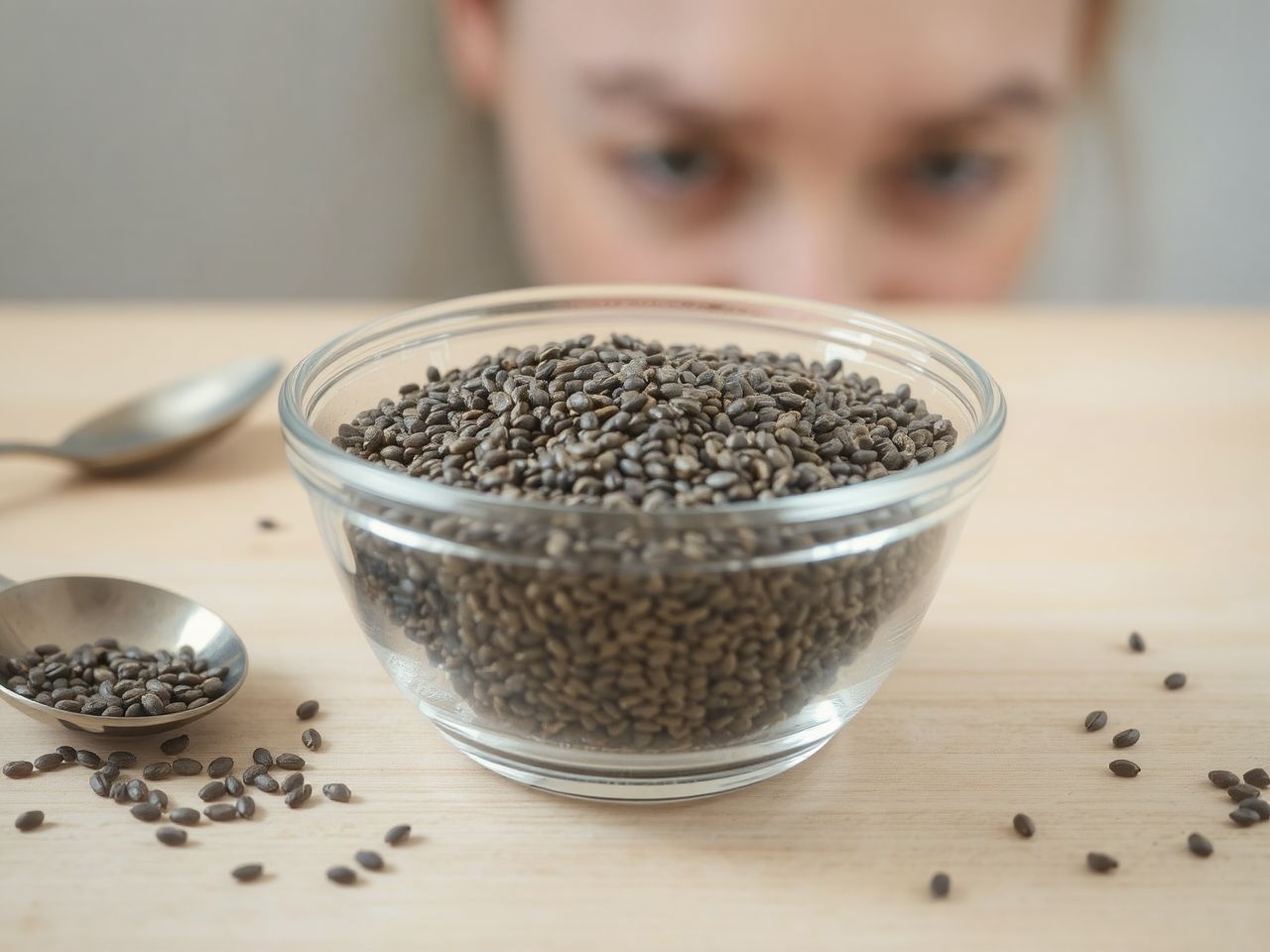 A chia mag vízben tízszeresére duzzad, hidratálja tested.