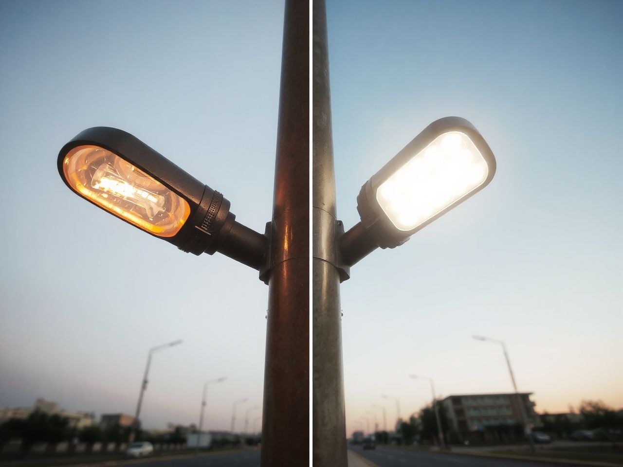 A LED-ek energiatakarékosabbak és élettartamuk hosszabb, mint a nátriumlámpáknak.