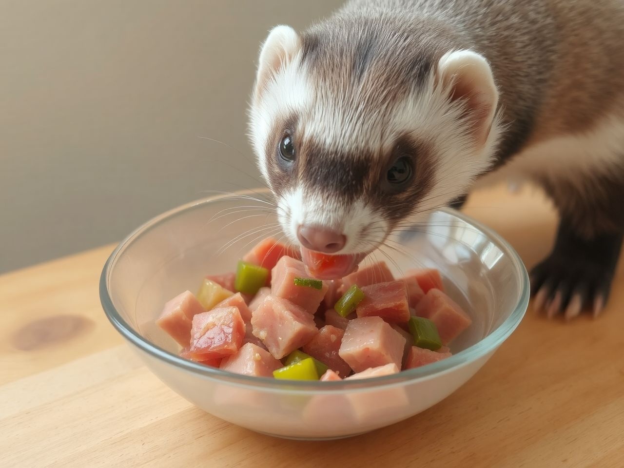 A csőgörények főként húsevők, élvezik a friss húsot.