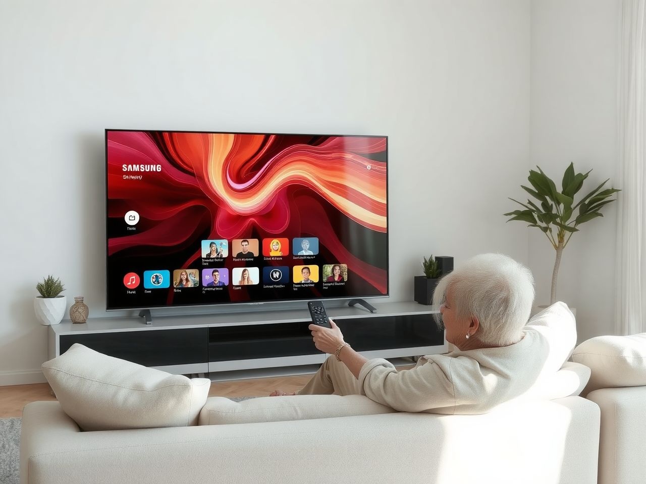 A Tizen OS gyors, intuitív kezelést biztosít művészeti TV-n.