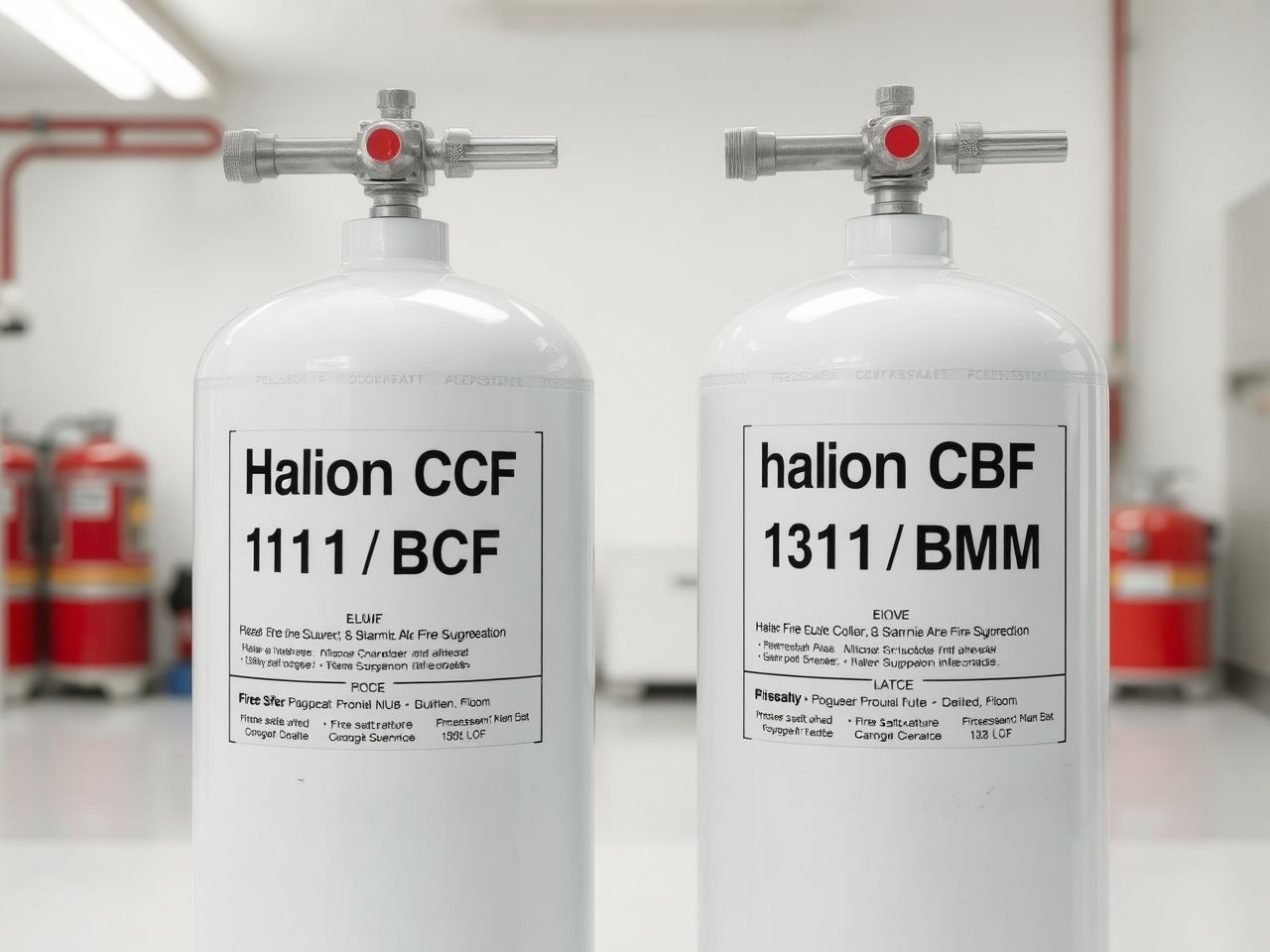 A Halon 1211 kézi oltásra, Halon 1301 automata rendszerekhez ideális.