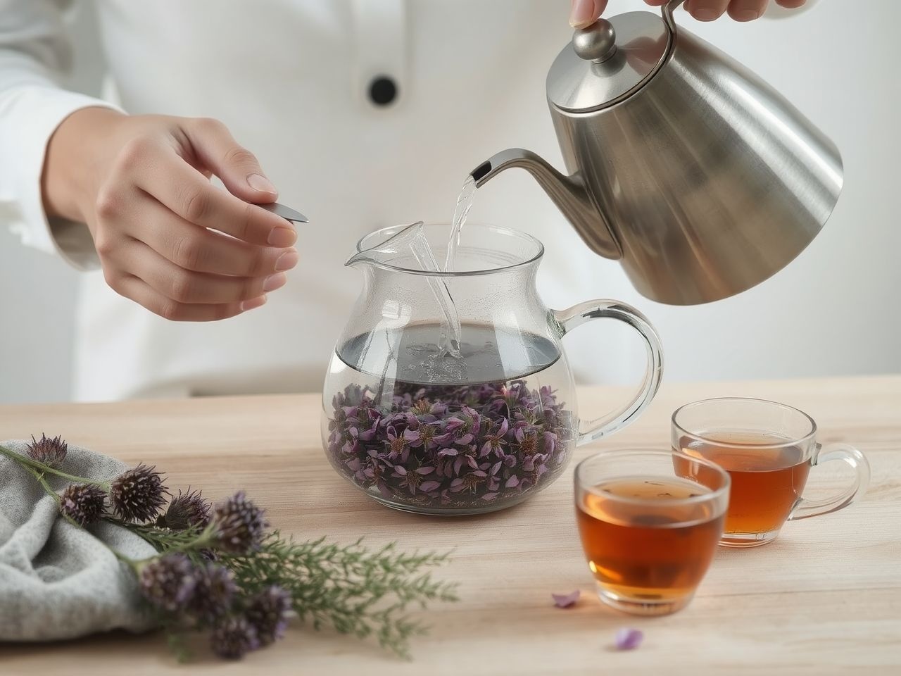 A kasvirág tea erősíti az immunrendszert természetes módon.