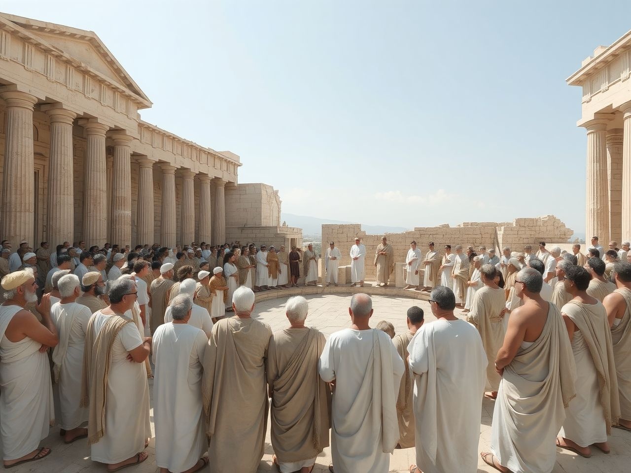 Az ekklészia döntött a törvényekről és hadi ügyekről Athénban.