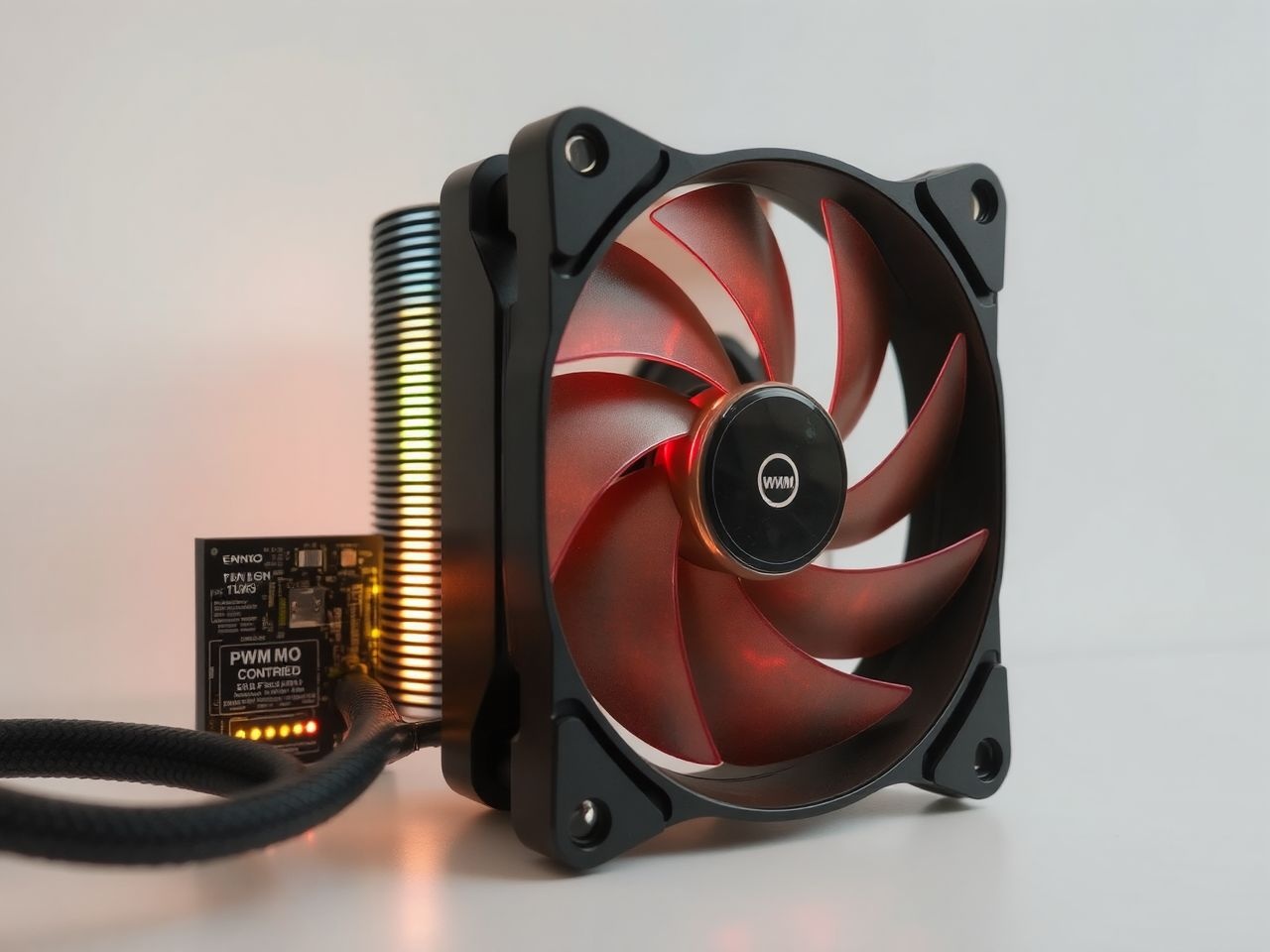 A PWM ventilátor hatékonyan szabályozza a hőmérsékletet zaj nélkül.