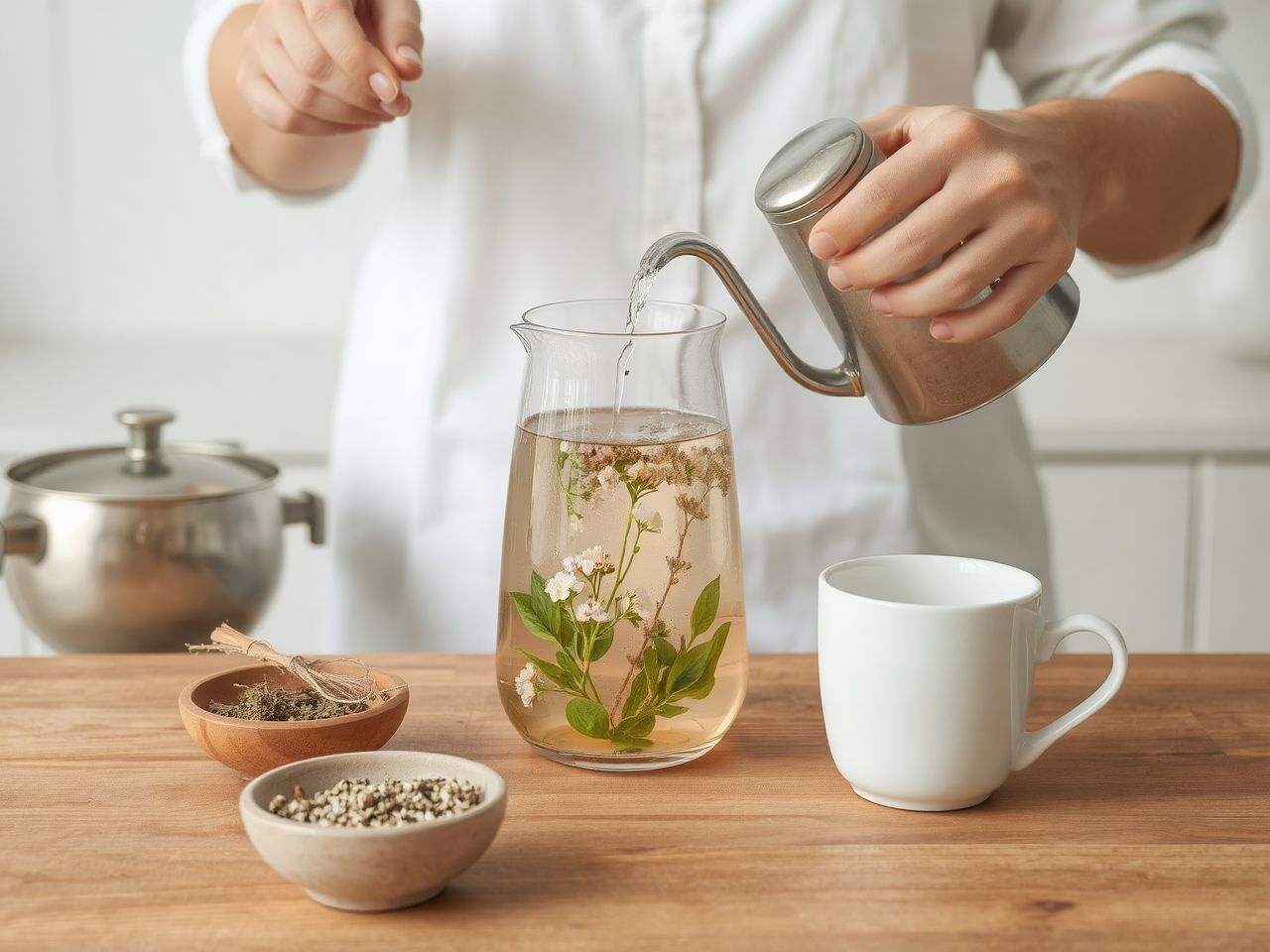 A réti legyezőfű tea napi 2-3 csészével fogyasztható.