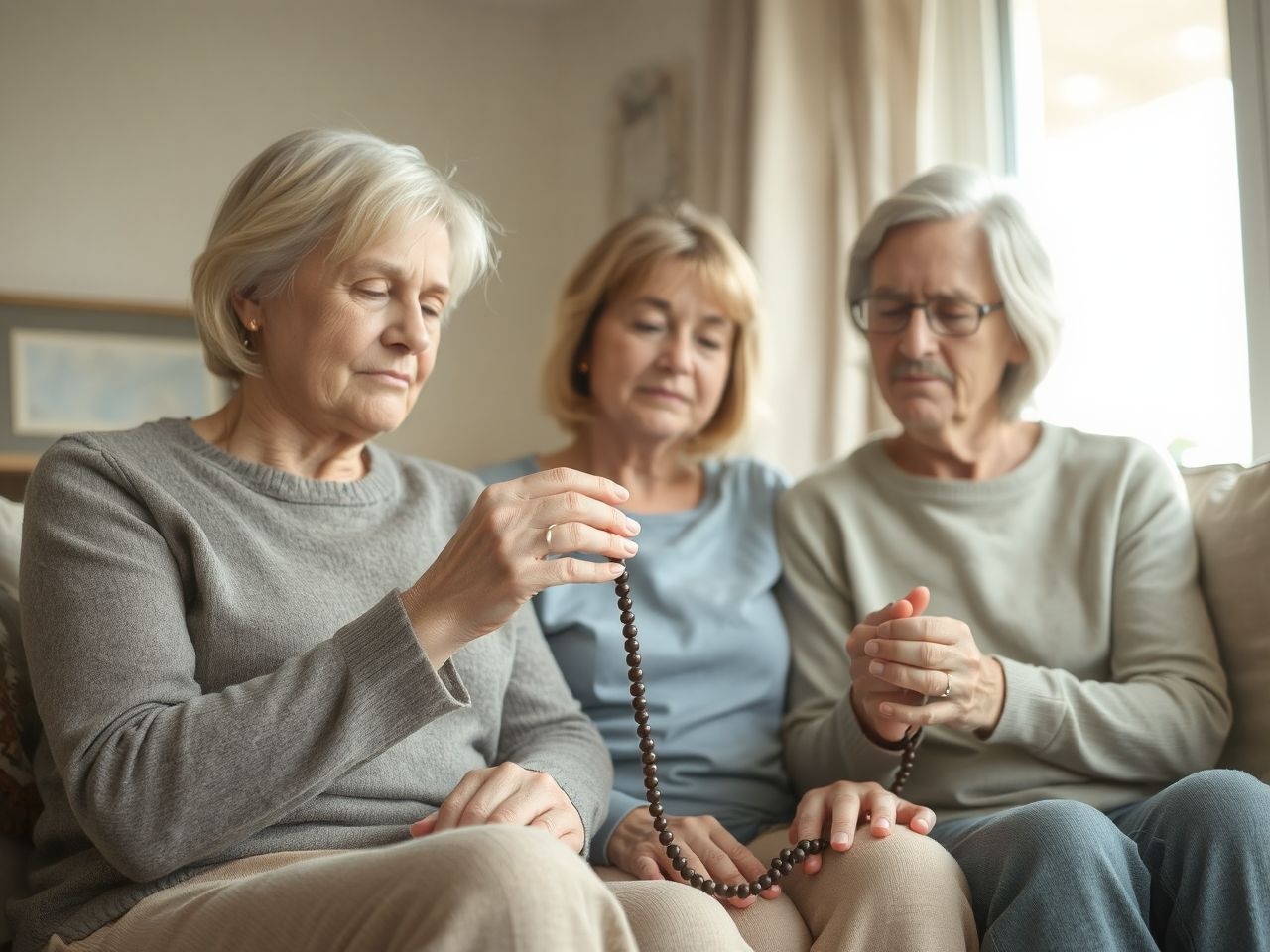 A rózsafüzér erősíti a család lelki összetartását és békéjét.