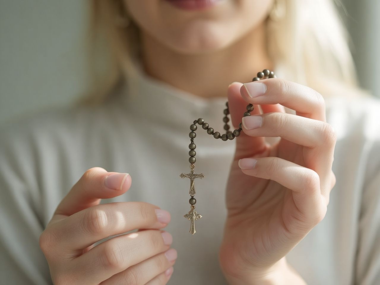 A rózsafüzér segíti a lelki béke és fókusz elérését.