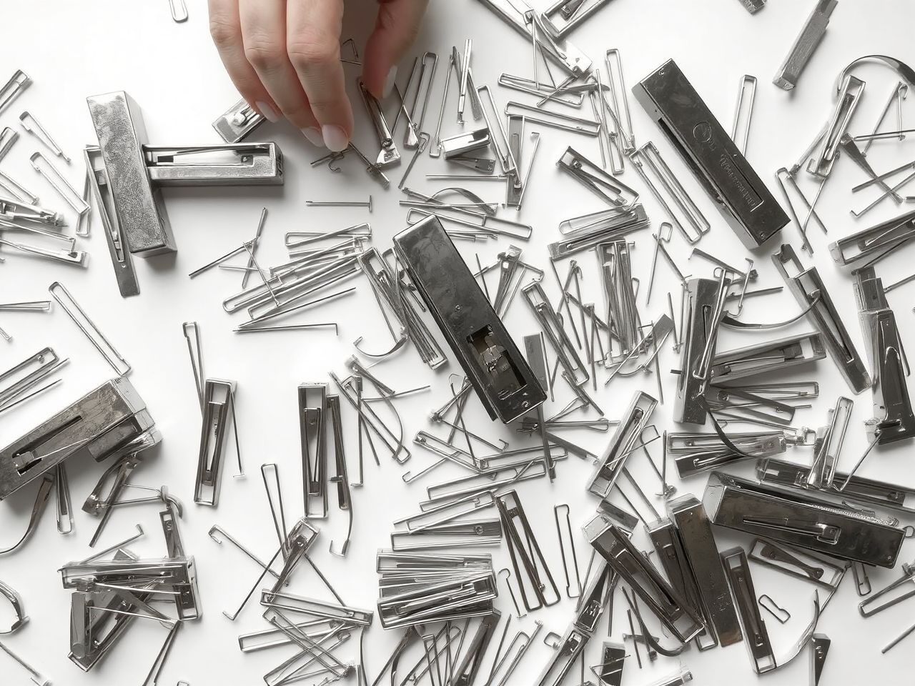 A tűzőkapcsok mérete a papírvastagsághoz igazodik pontosan.