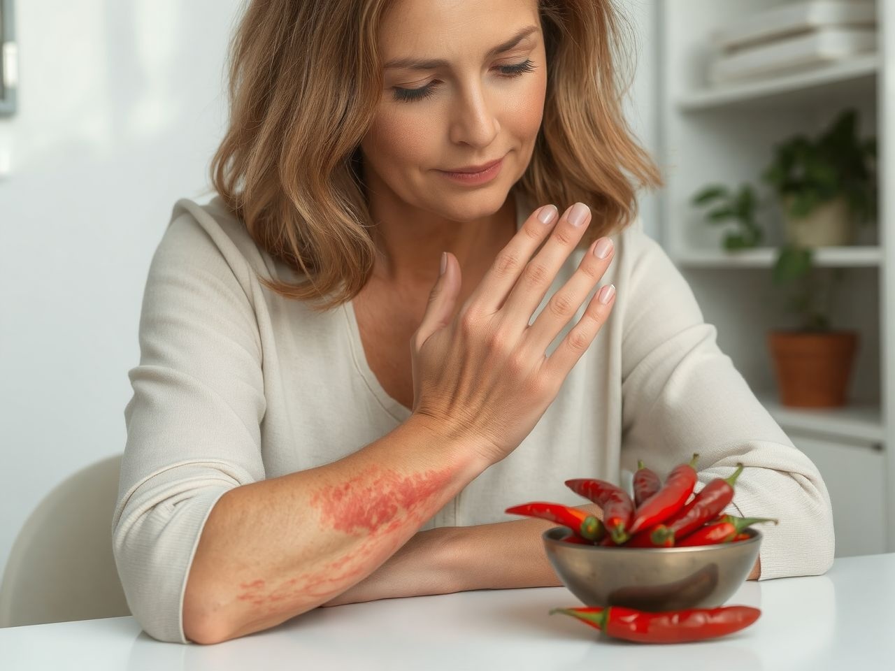 Az allergiás reakciókat a paprika kapszaicinje is kiválthatja.