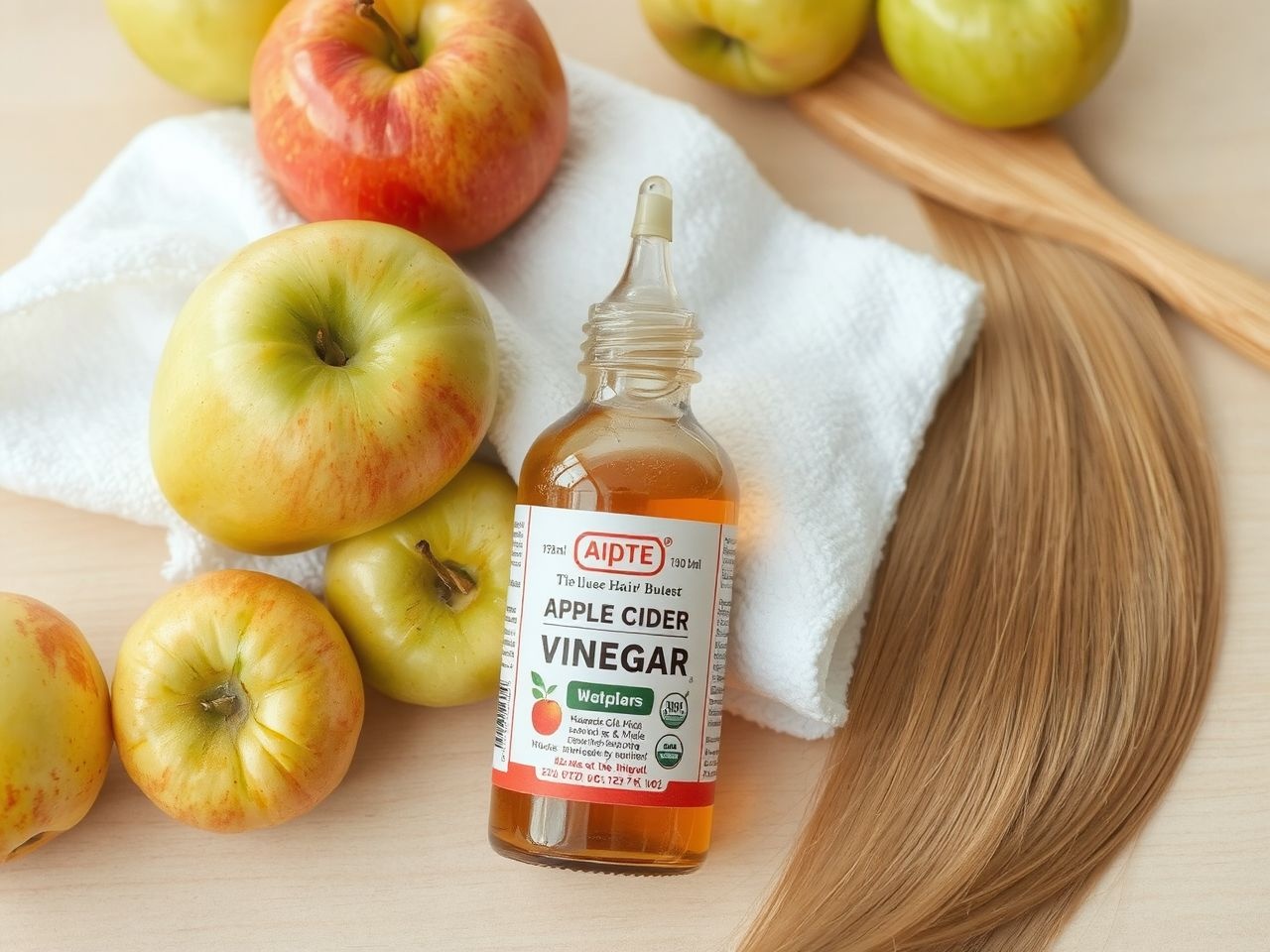 Az almaecet segíthet szabályozni a fejbőr pH-értékét.