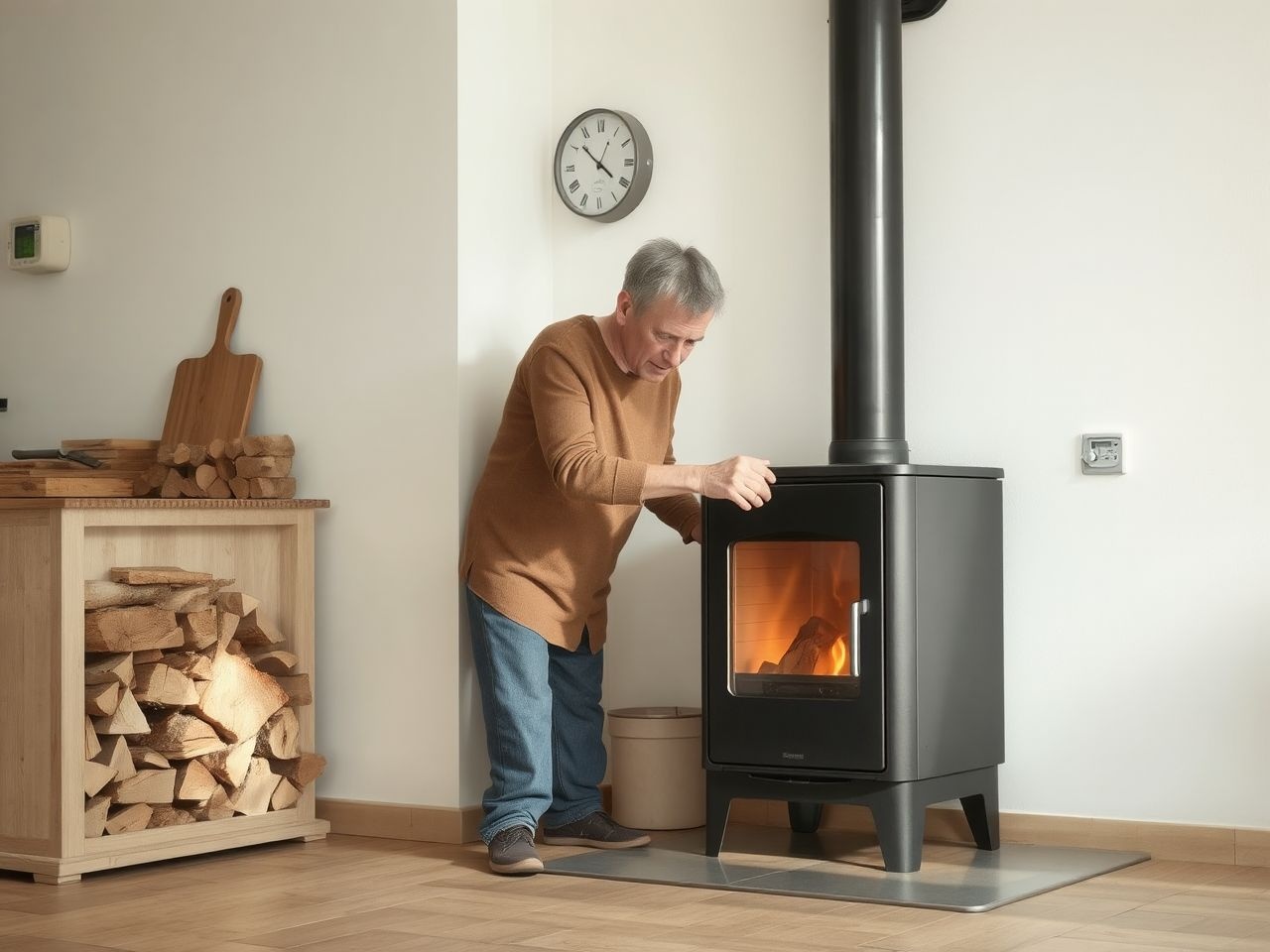 A szabályozott levegőellátás jelentősen csökkenti a sparhelt fogyasztását.