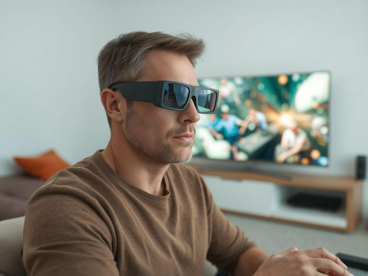 Az aktív 3D szemüveg élesebb, kontrasztosabb képet biztosít.
