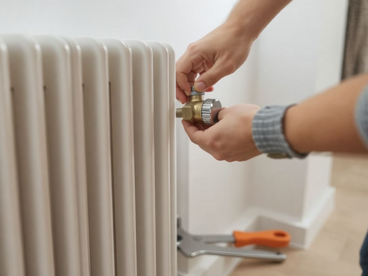 A radiátorszelep pontos beállítása energiatakarékos fűtést biztosít.
