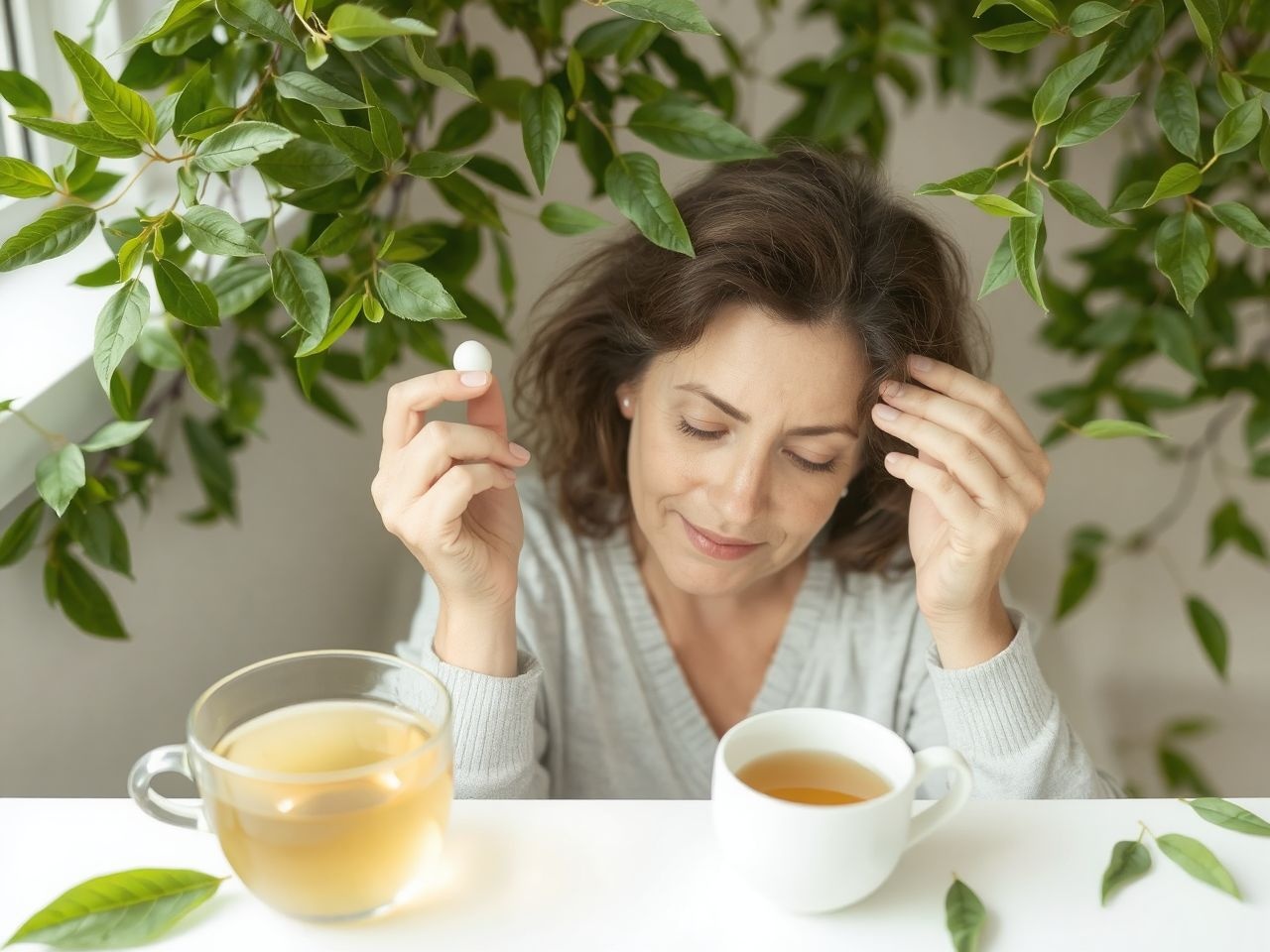 A zöld tea antioxidánsai lassítják a bőr öregedését.