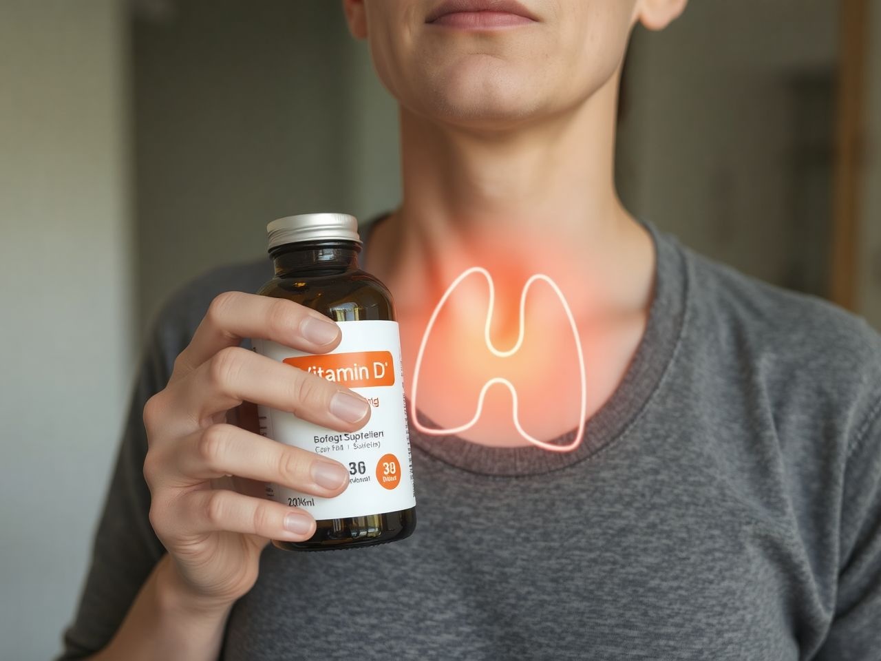 A D-vitamin támogatja az immunrendszert és pajzsmirigy egészségét.