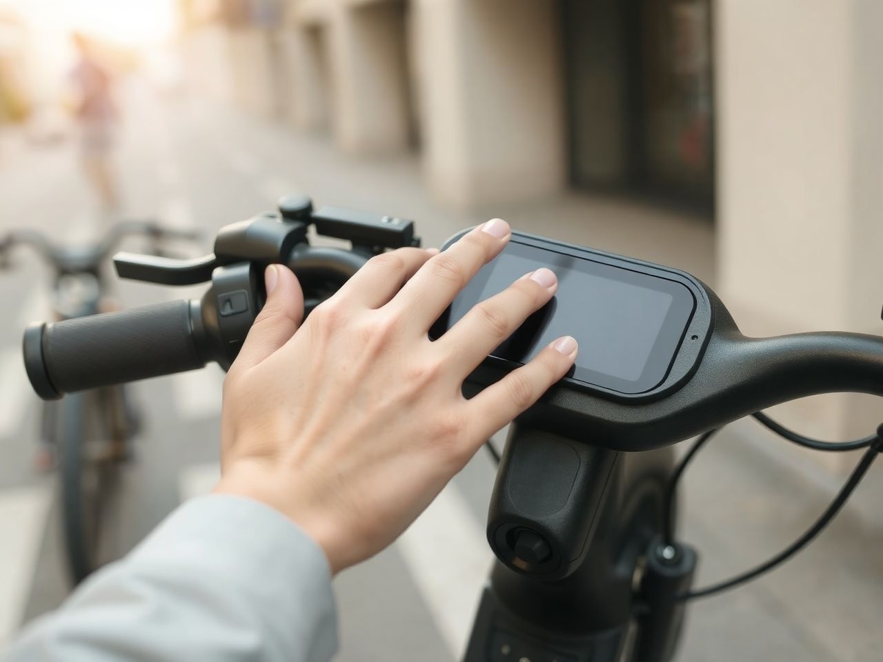 A kijelző valós idejű teljesítményadatokat és akkumulátor státuszt mutat.