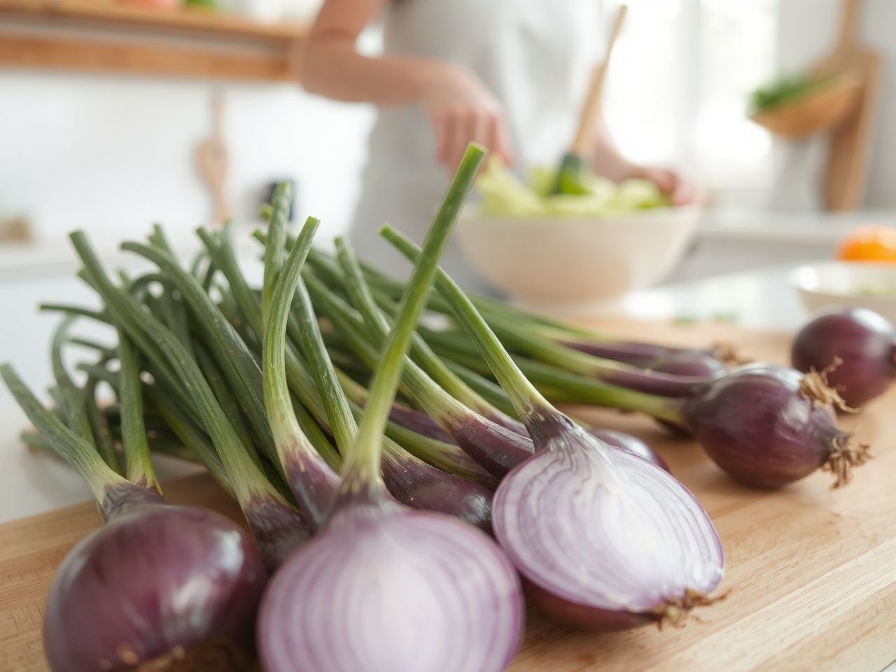 A lila hagyma gazdag antioxidánsokban, támogatja a szív egészségét.