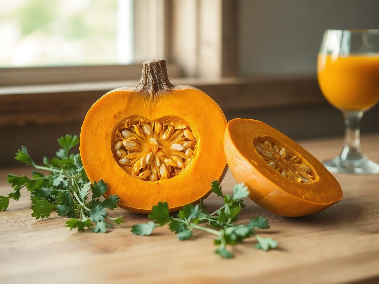 A sütőtök gazdag A-vitaminban, erősíti a látást és immunrendszert.