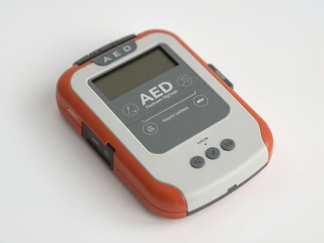 Az AED kulcselemei az elektródák, akkumulátor és vezérlőegység.