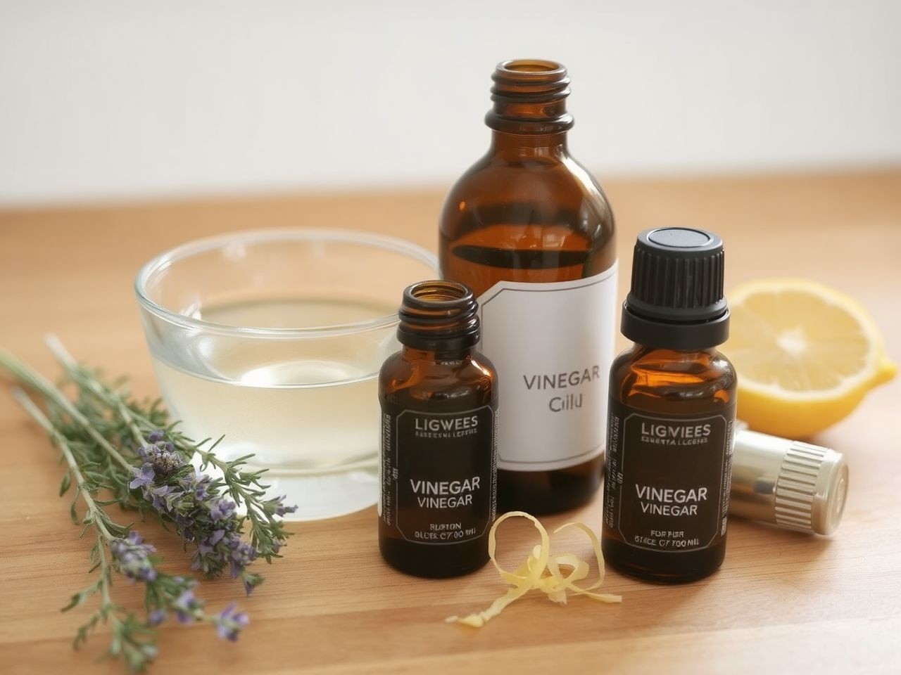 Az ecet és illóolajok kombinációja friss, vegyszermentes illatot biztosít.