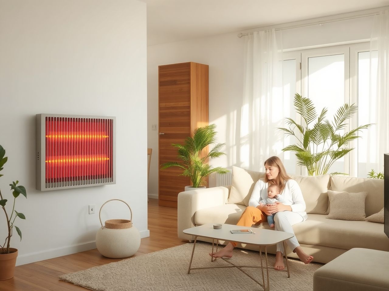 Az infrafűtés javítja a vérkeringést és csökkenti az allergiát.