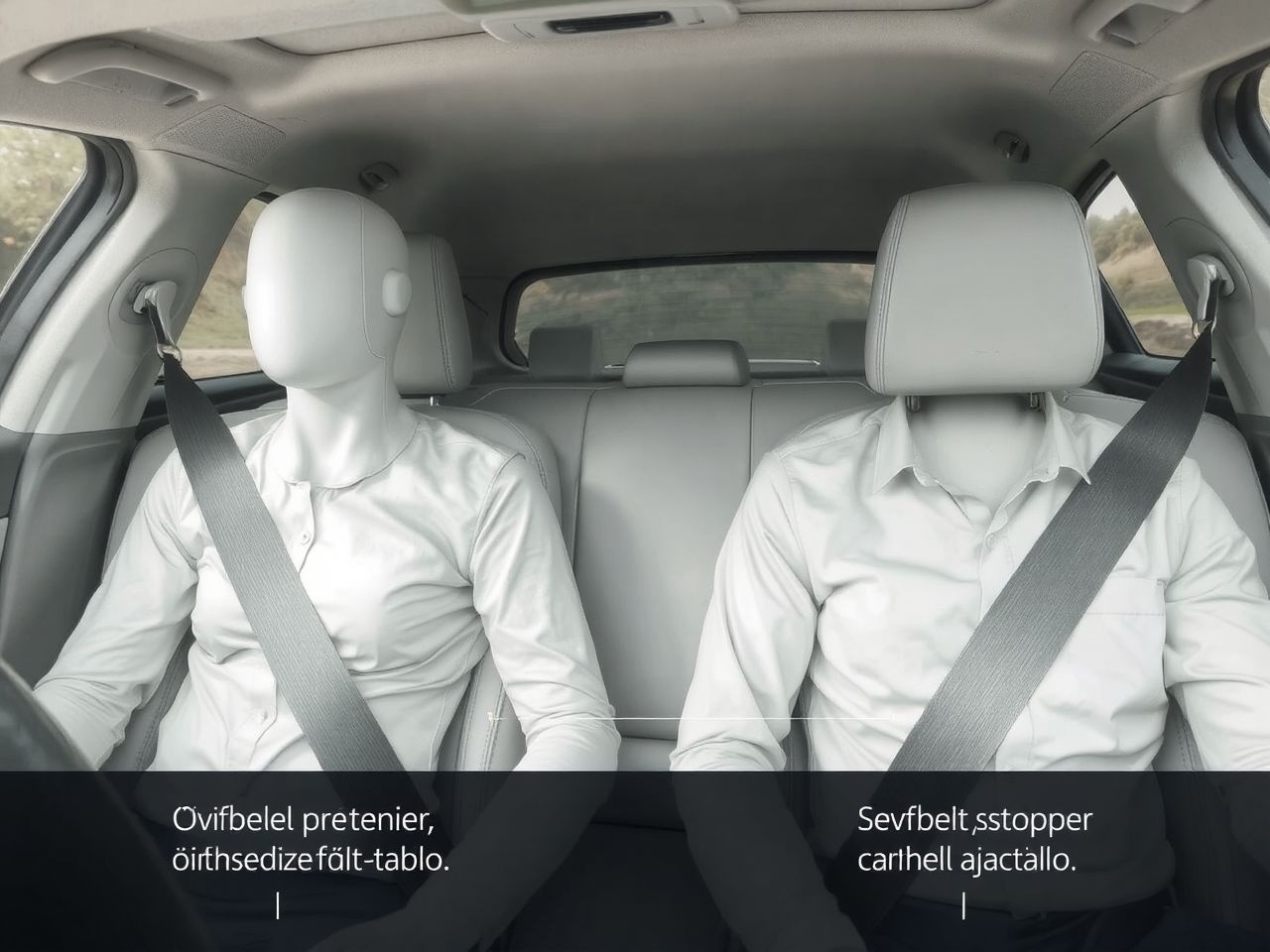 Az övfeszítő patron csökkenti az ütközés során keletkező sérüléseket.