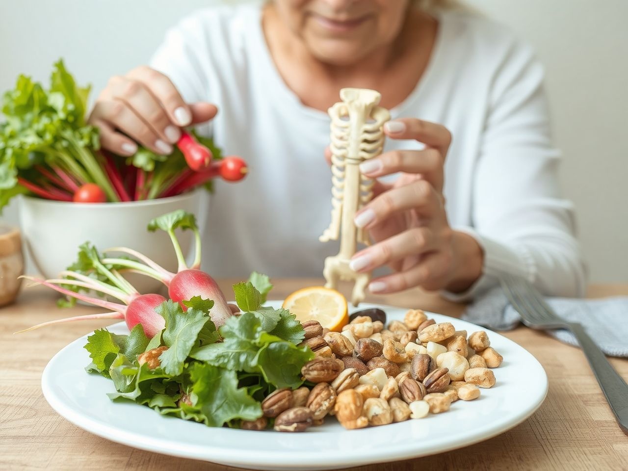 A K-vitamin segíti a csontok ásványi anyagok beépülését.