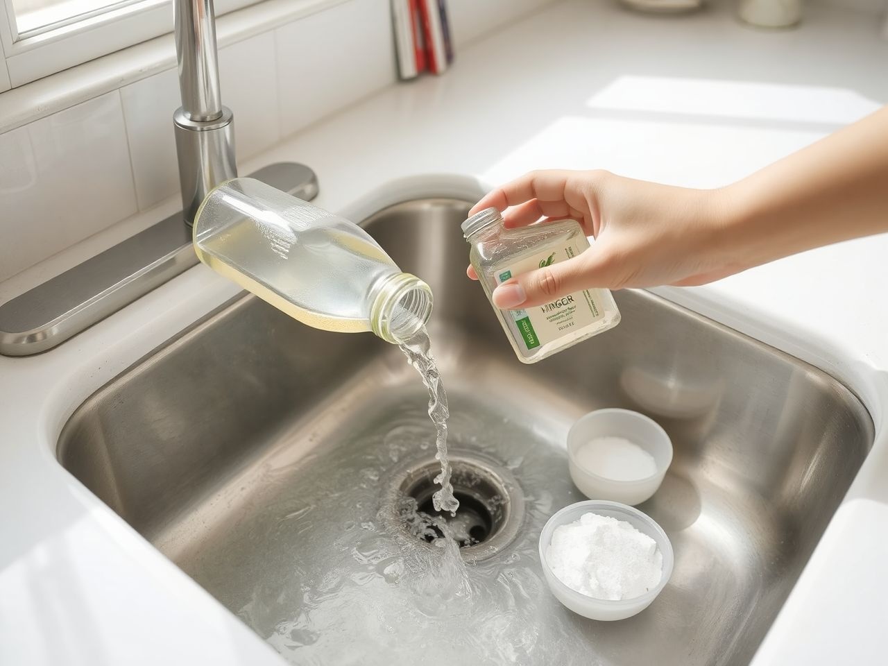 Az ecet hatékonyan oldja a lerakódott zsírokat és dugulásokat.