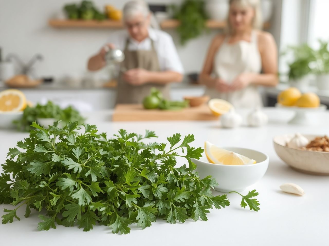 A petrezselyem antioxidánsai támogatják az immunrendszer működését.