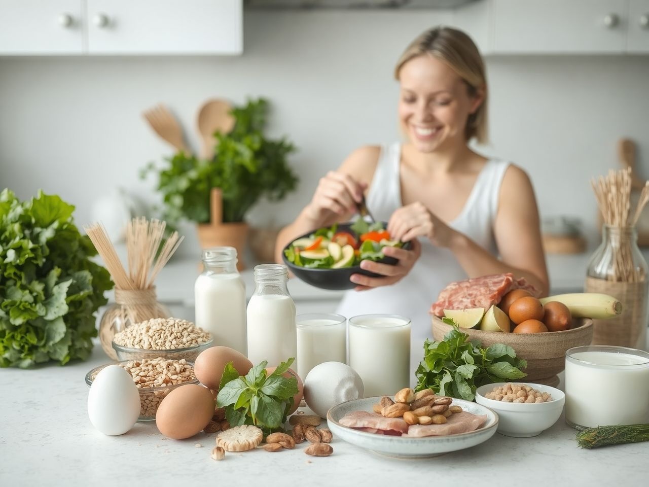 A változatos étrend biztosítja a B-vitaminok optimális bevitelt.