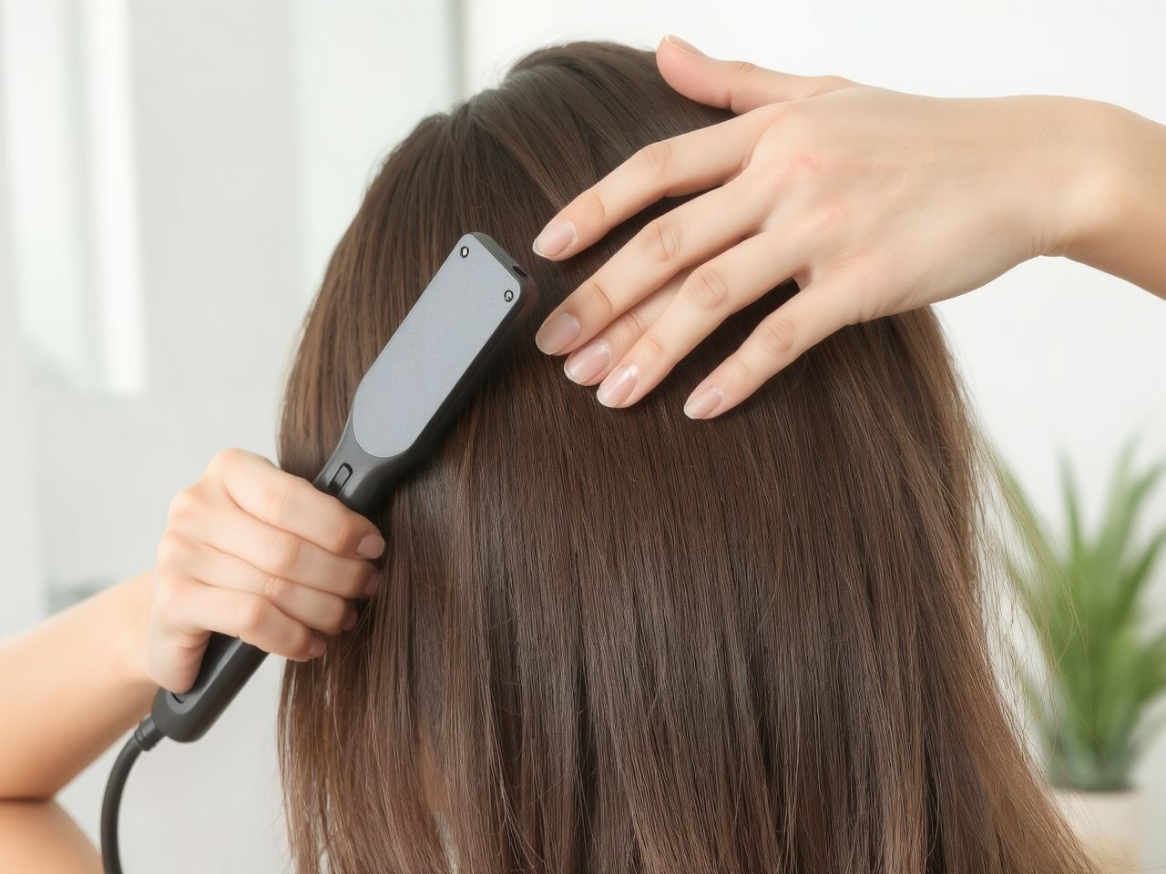 A haj alapos tisztítása és hidratálása hosszabb tartós egyenes hatást biztosít.