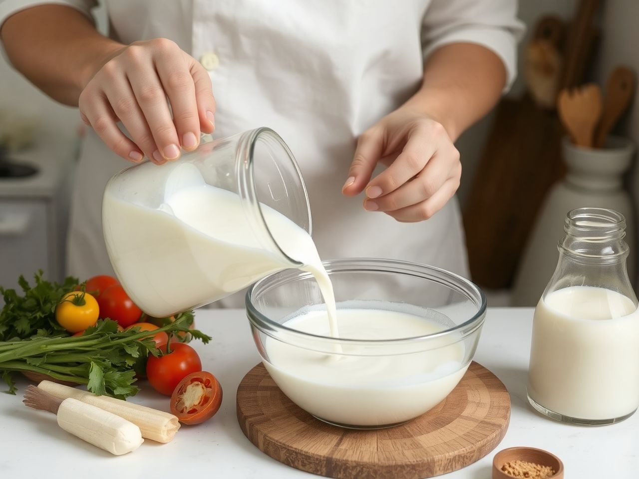 A kecsketej könnyen emészthető, ideális reggeli turmixokhoz.