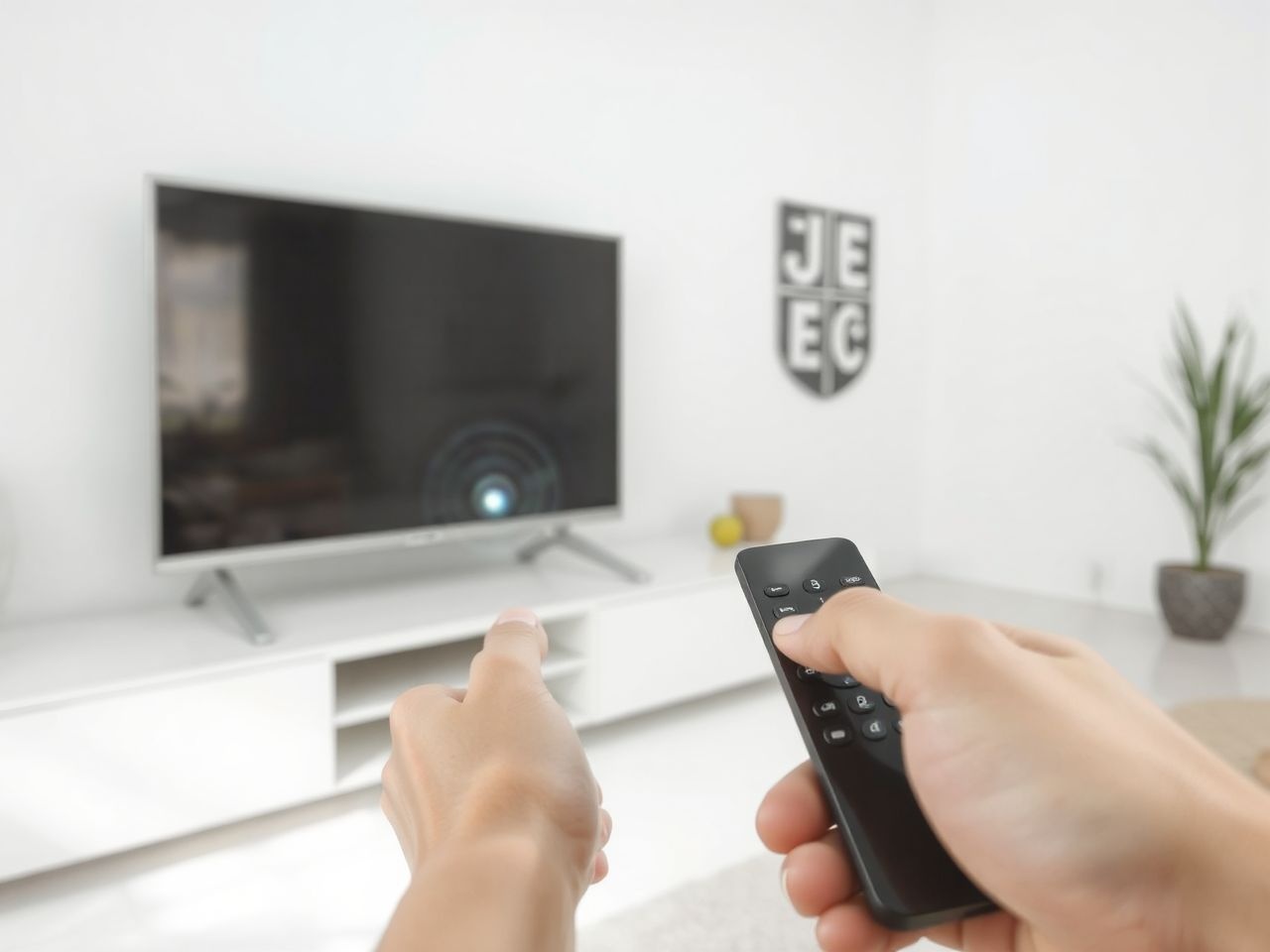 A tévé infravörös jelekkel dekódolja a távirányító parancsait.