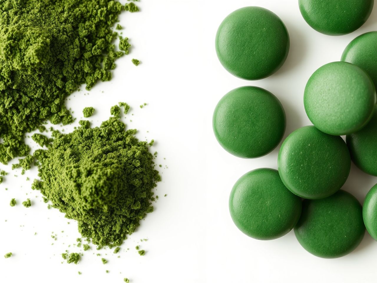 A spirulina erősebb proteinforrás, a chlorella méregtelenít.