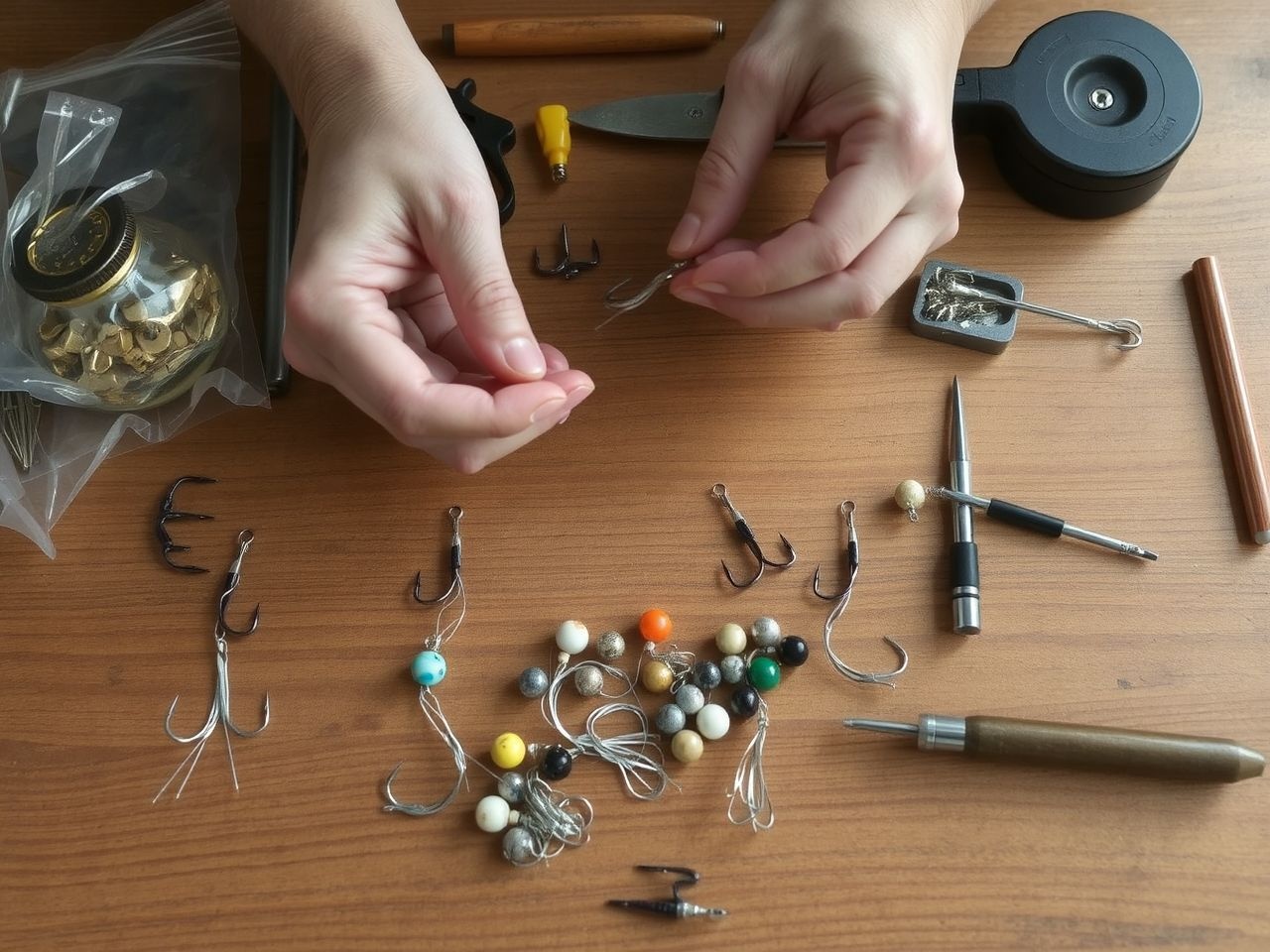 A combi rig precíz kötése garantálja a hatékony fogást.