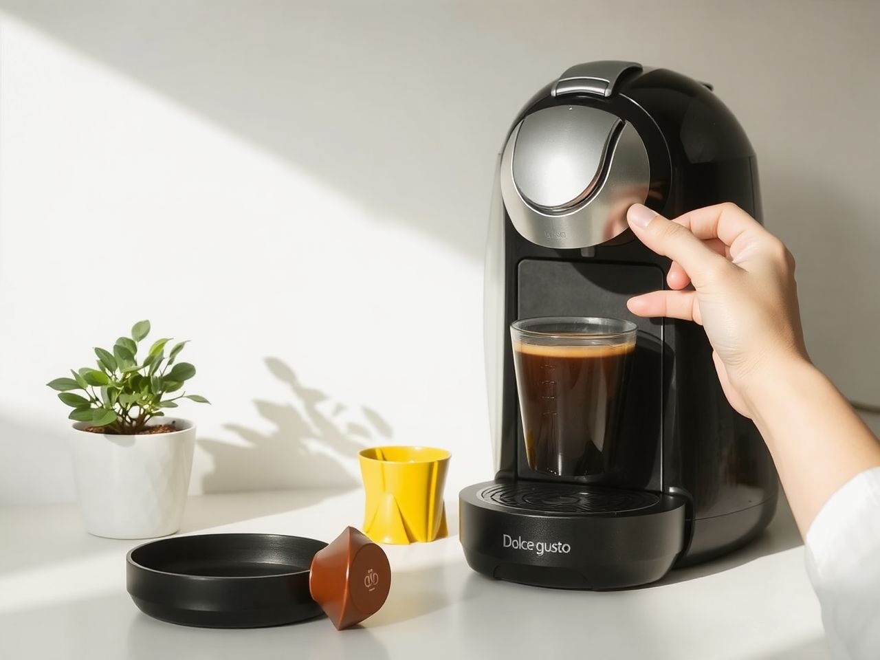 A Dolce Gusto kapszulái újrahasznosíthatók, fenntarthatóbb kávéfogyasztást támogatva.